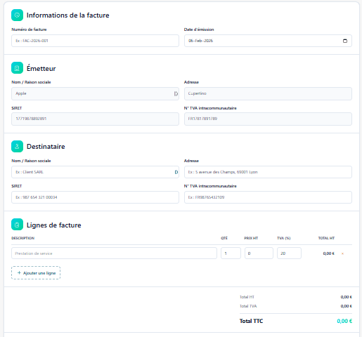Capture d'écran supplémentaire du générateur